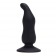 Чёрный анальный стимулятор  BOTTOM BLACK CAP SILICONE - 11 см. - Toyz4lovers