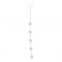 Прозрачная анальная цепочка с 5 шариками JAMMY JELLY ANAL 5 BEADS CRYSTALL - 38 см. - Toyz4lovers