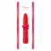 Классический красный вибратор CLASSIC VIBE RED LARGE - 20 см. - Toyz4lovers
