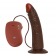 Коричневый вибратор REALISTIC VIBRATOR REAL RAPTURE BROWN - 20,5 см. - Toyz4lovers