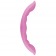 Розовый двусторонний фаллоимитатор DIP-DOUBLE INSIDE PLEASURE SILICONE - 30 см. - Toyz4lovers