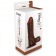 Коричневый вибратор REALISTIC VIBRATOR REAL RAPTURE BROWN - 24,5 см. - Toyz4lovers