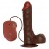 Коричневый вибратор REALISTIC VIBRATOR REAL RAPTURE BROWN - 24,5 см. - Toyz4lovers