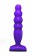 Фиолетовый анальный стимулятор Large Bubble Plug - 14,5 см. - Lola Games