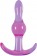 Фиолетовая анальная пробка Jelly Rancher T-Plug Wave - 9,7 см. - NS Novelties