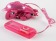 Розовый вибростимулятор в форме дельфина на регулируемых ремешках - Seven Creations
