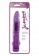 Фиолетовый вибратор-реалистик с блёстками JAMMY JELLY DAZZLY GLITTER- 18,5 см. - Toyz4lovers
