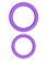 Набор из двух фиолетовых эрекцонных колец Max Width Silicone Rings - Pipedream - в Москве купить с доставкой