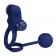 Синее вибрирующее кольцо с утяжеляющим шариком - Baile - в Москве купить с доставкой Синее вибрирующее кольцо с утяжеляющим шариком - Baile - в Москве купить с доставкой