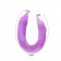 Фиолетовый двойной фаллоимитатор Dolphin - 30,5 см. - Baile
