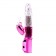 Розовый вибратор со стимулятором клитора Bright Passion Rabbit - 27 см. - Chisa