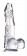 Прозрачный фаллоимитатор с мошонкой Dildo Luxy 8 - 21 см. - NMC