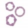 Набор из трех фиолетовых колец разного размера Island Rings - California Exotic Novelties - в Москве купить с доставкой