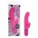 Розовый вибромассажер LIA DUAL LOVER 1 с клиторальным зайкой - 21 см. - California Exotic Novelties