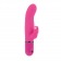 Розовый вибромассажер LIA DUAL LOVER 1 с клиторальным зайкой - 21 см. - California Exotic Novelties