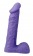 Фиолетовый фаллоимитатор с мошонкой XSKIN 8 PVC DONG - 20,3 см. - Dream Toys