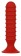 Красный силиконовый анальный стимулятор с рёбрышками MENZSTUFF RIBBED TORPEDO - 15 см. - Dream Toys
