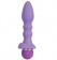 Фиолетовый вибромассажер для анальной стимуляции PURRFECT SILICONE ANAL VIBRATOR - 13 см. - Dream Toys
