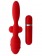 Красный двусторонний вибромассажер для анальной стимуляции MENZSTUFF THRILLER ASS - 20 см. - Dream Toys