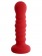 Красная рельефная пробка MENZSTUFF RIBBED PROBE - 21 см. - Dream Toys