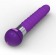 Фиолетовый волнообразный вибромассажёр Touch - 20,5 см. - Odeco