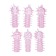Набор из 6 розовых закрытых насадок с шипами TICKLER JELLY SLEEVE SET - Tonga - в Москве купить с доставкой