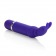 Фиолетовый вибромассажёр с зайчиком на кончике Bounding Bunny - 10,7 см. - California Exotic Novelties