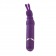 Фиолетовый вибромассажёр с зайчиком на кончике Bounding Bunny - 10,7 см. - California Exotic Novelties