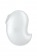 Белый вакуум-волновой стимулятор клитора с вибрацией Cutie Ghost - Satisfyer