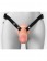 Полый страпон на ремнях 8’’ Hollow Silicone Strap-on - Pipedream - купить с доставкой в Москве