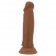 Коричневый фаллоимитатор с подвижной кожей Quentin - 18,4 см. - Baile купить с доставкой в интернет-магазине Orgasmix в Москве Коричневый фаллоимитатор с подвижной кожей Quentin - 18,4 см. - Baile