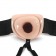 Телесный фаллопротез на черных эластичных ремнях 7 Inch Hollow Strap On - 17 см. - Blush Novelties - купить с доставкой в Москве