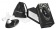 Чёрный вакуумный стимулятор клитора W500 Pro с черепушками на корпусе и 2 сменными насадками - Womanizer