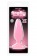 Розовая, светящаяся в темноте анальная пробка Firefly Pleasure Plug Medium Pink - 12,7 см. - NS Novelties
