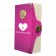 Розовый рельефный вибратор MAGIC TALES SECRET HEART - 21 см. - Toyz4lovers