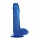 Синий желейный фаллоимитатор JELLY DILDO REAL RAPTURE - 25,5 см. - Toyz4lovers