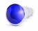 Серебристая анальная пробка-ёлочка с фиолетовым кристаллом - 14 см. - Shots Media BV - купить с доставкой в Москве