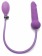 Фиолетовый анальный фаллоимитатор с подкачкой - 18 см. - Shots Media BV