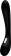 Чёрный силиконовый вибратор BOOM Elm Black - 22 см. - Shots Media BV