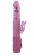 Розовый ротатор с возвратно-поступательными движениями и клиторальным стимулятором - 24 см. - Baile