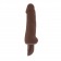 Коричневый вибратор STUD 10-Function Pure Skin - 17,25 см. - California Exotic Novelties