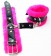 Оковы на ноги с розовым мехом BDSM Light - БДСМ Арсенал - купить с доставкой в Москве
