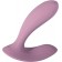 Розовый интерактивный вибромассажер Erica - Svakom