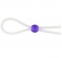 Прозрачное лассо с фиолетовой бусиной SILICONE COCK RING WITH BEAD LAVENDER - NMC - в Москве купить с доставкой