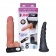 Страпон с 2 насадками и вибрацией UniStrap - 20 и 18 см. - LOVETOY (А-Полимер) - купить с доставкой в Москве