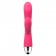 Сливово-розовый вибратор Trysta с клиторальным отростком и движущимся шариком в кончике - 18,6 см. - Svakom