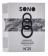 Набор из 3 чёрных эрекционных колец SONO No.25 - Shots Media BV - в Москве купить с доставкой