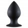 Чёрная анальная пробка Thick Anal Plug Medium - 9,5 см. - Lola Games