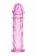 Гладкая розовая насадка с усиками под головкой - 12,5 см. - Toyfa Basic - в Москве купить с доставкой