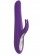 Фиолетовый вибратор с клиторальным отростком J3 - 24 см. - OVO